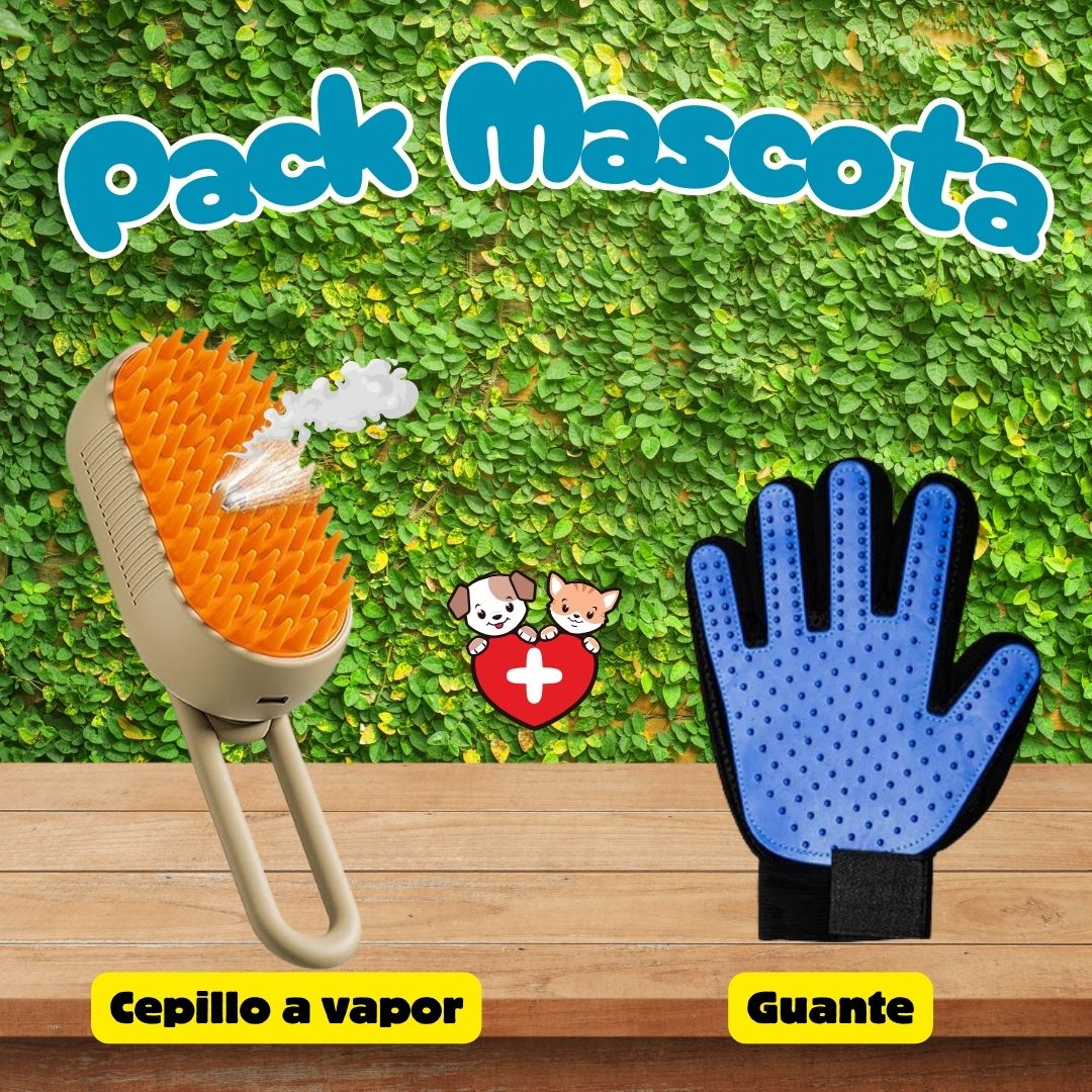 PACK MASCOTA - CEPILLO Y GUANTE🧤 | ENVÍO GRATIS🚚