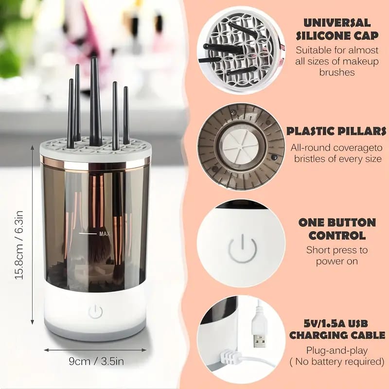 💄✨LIMPIADOR DE BROCHAS ELECTRICO✨💄|ENVÍO GRATIS🚚