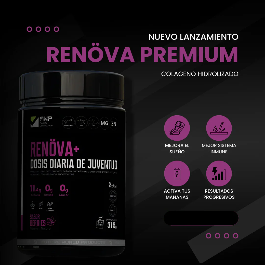 RENOVA+ COLAGENO DOBLEMENTE HIDROLIZADO🫐|ENVÍO GRATIS
